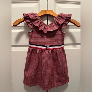 Janie and Jack Red Checkered Ruffle Dress